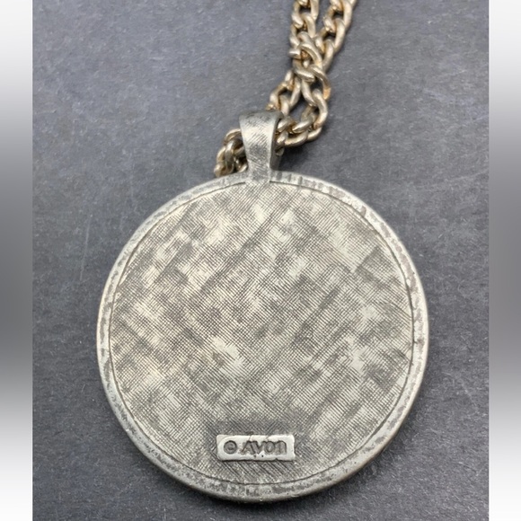 Vintage Avon Silver Tone Bengal Tiger 18 inch Chain Men Women - Picture 3 of 3